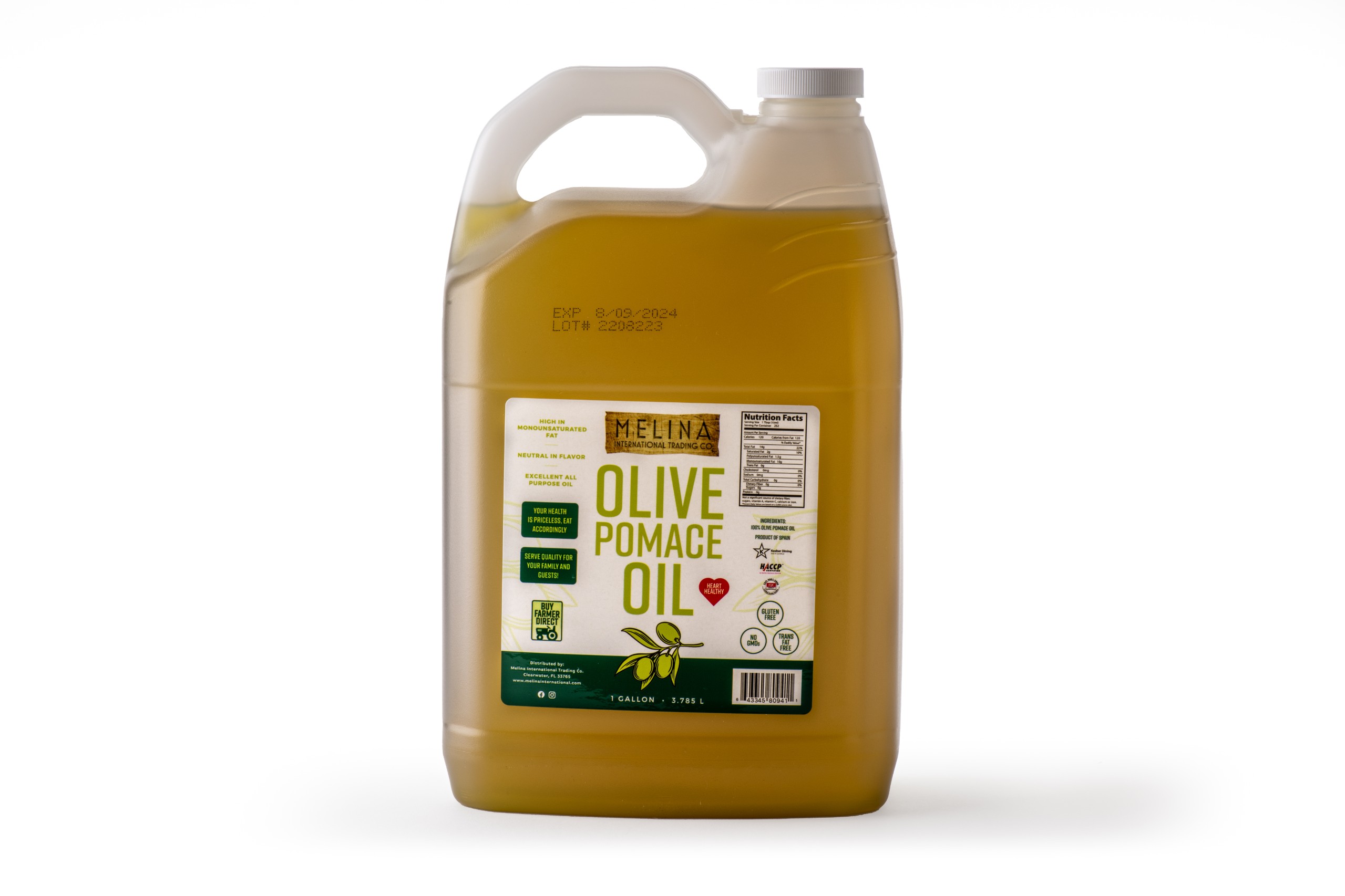 Melina International Trading Pomace Olive Oil – 1 Gallon